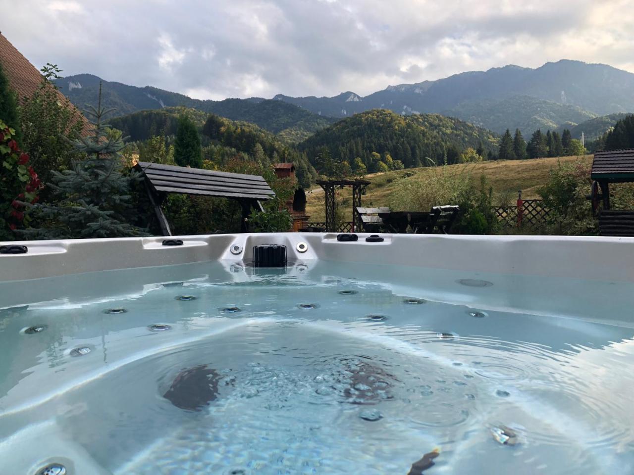 Вілла Hot Tub Chalet Retreat Брашов Екстер'єр фото